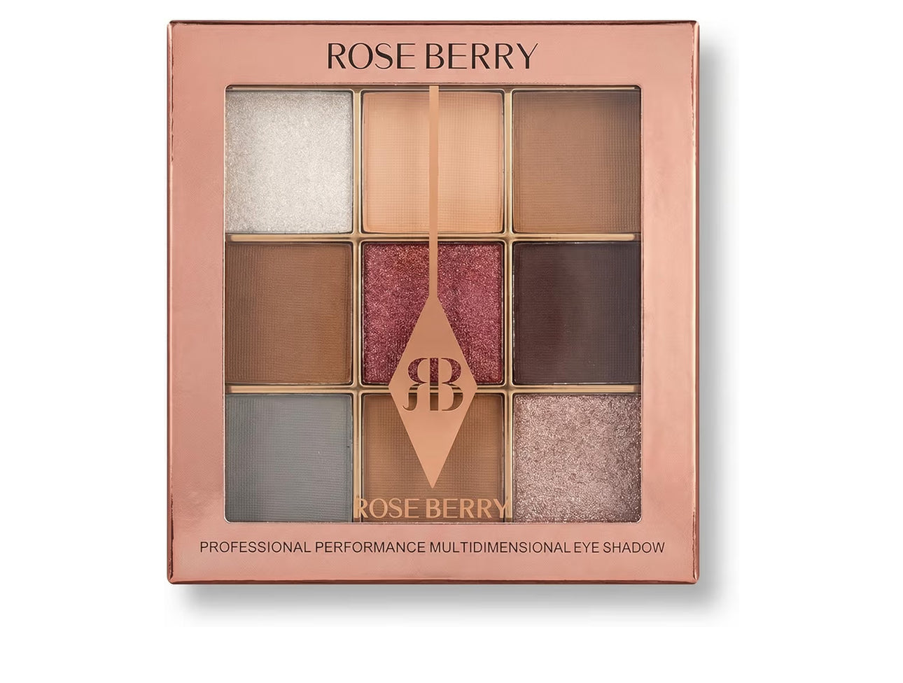 Rose Berry Professional Performance Multidimensional Eye Shadow Palette, B