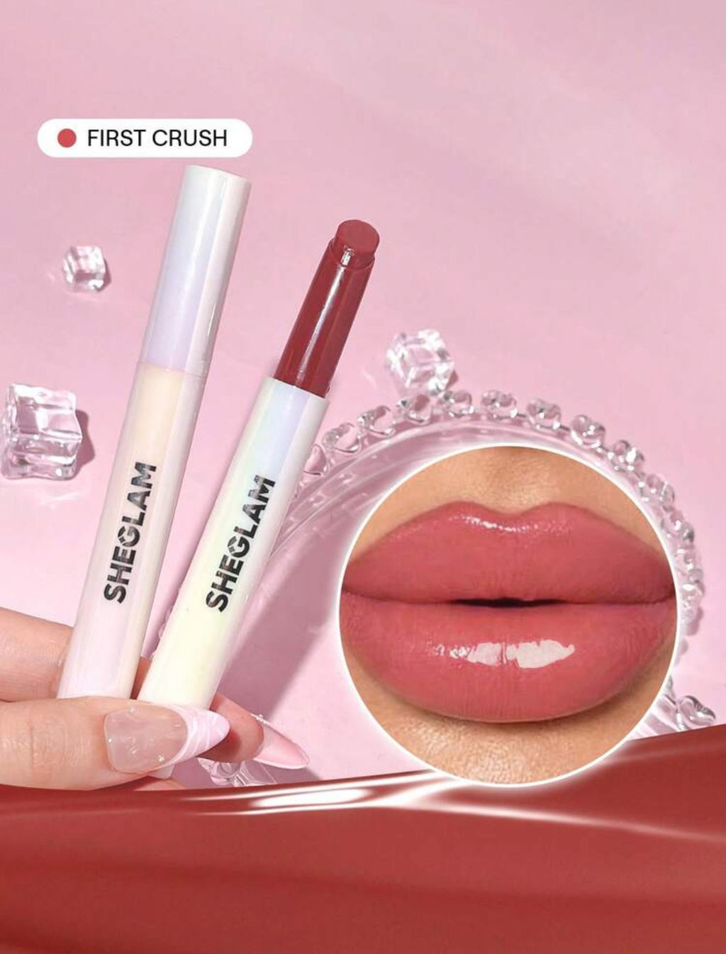 SHEGLAM Pout-Perfect Shine Lip Plumper-Hot Stuff Moisturizing Plumping Solid Lip Gloss