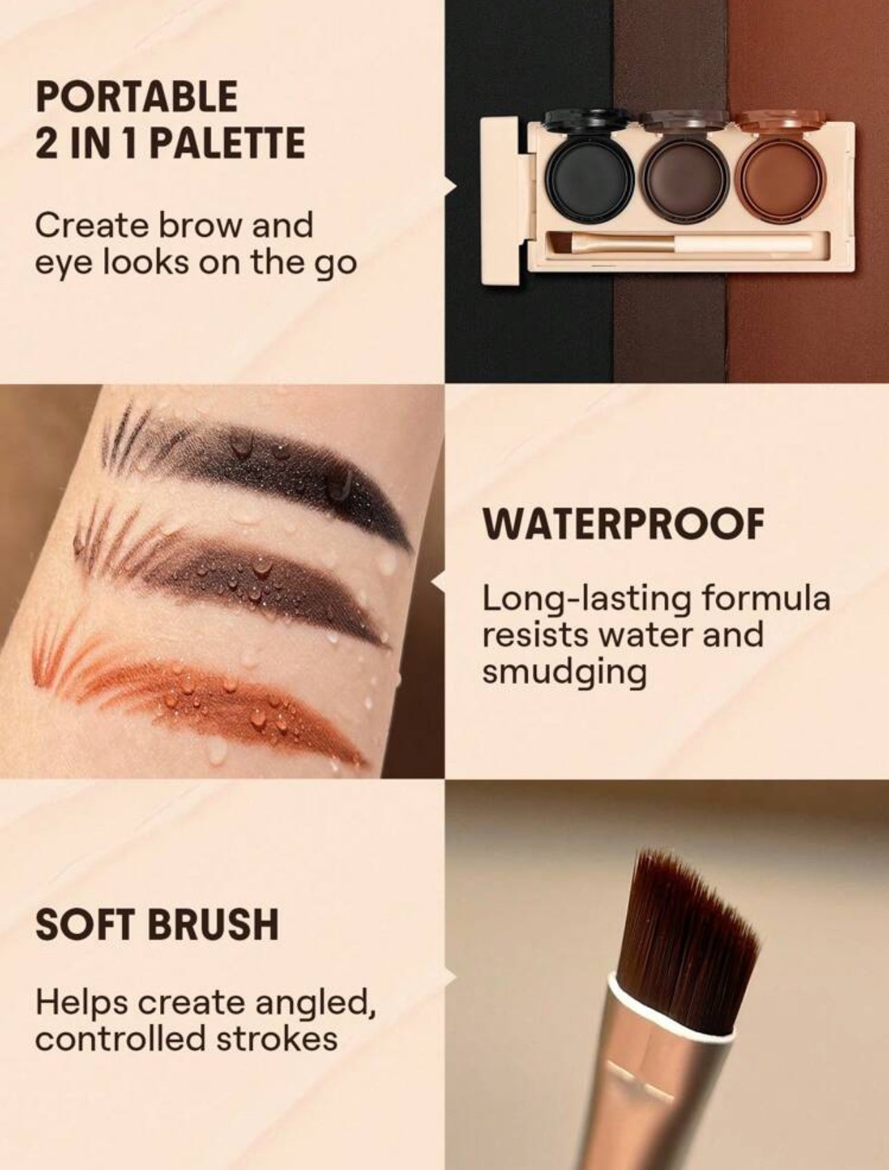 SHEGLAM Streamline Brow & Eyeliner Gel 3 In 1
