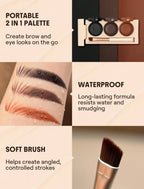 SHEGLAM Streamline Brow & Eyeliner Gel 3 In 1 Waterproof Eyebrowmulti-Use