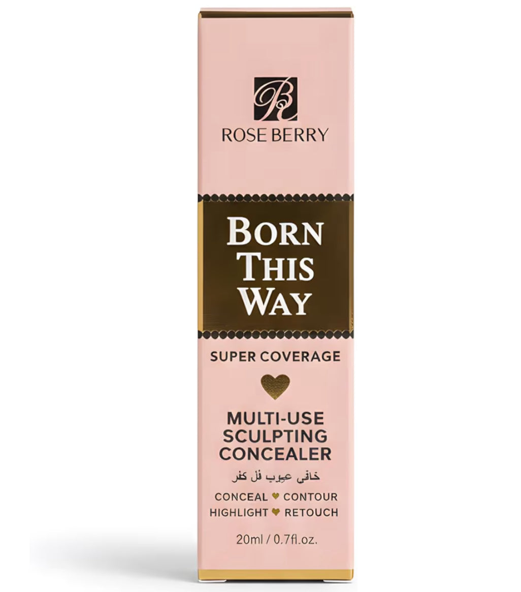 Rose Berry Born This Way Multi-Use Sculpting Concealer, Super Coverage, 20ml