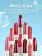 SHEGLAM Pout-Perfect Shine Lip Plumper-Hot Stuff Moisturizing Plumping Solid Lip Gloss