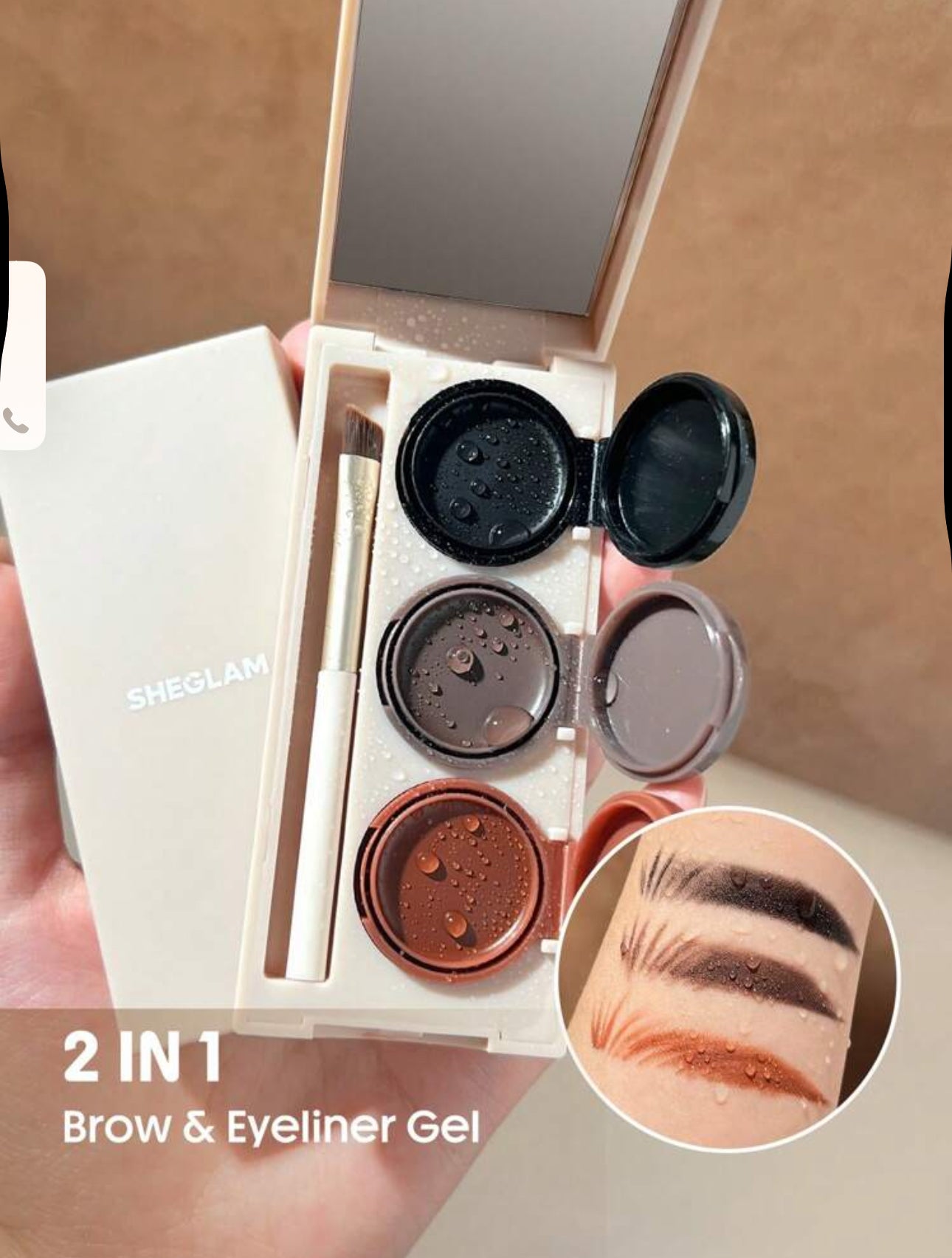 SHEGLAM Streamline Brow & Eyeliner Gel 3 In 1