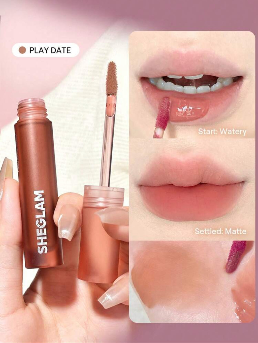 SHEGLAM Soft Haze Lip Blur-Little Things 6 Colors Waterproof Liquid Lipstick Matte